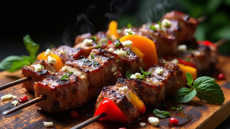 minty lamb kebabs recipe