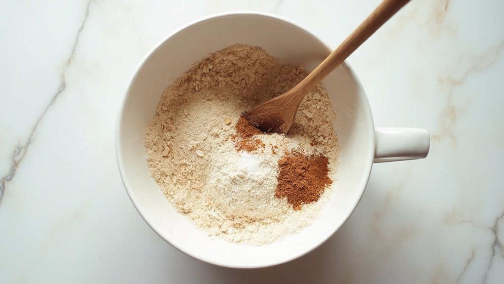 mix dry ingredients separately