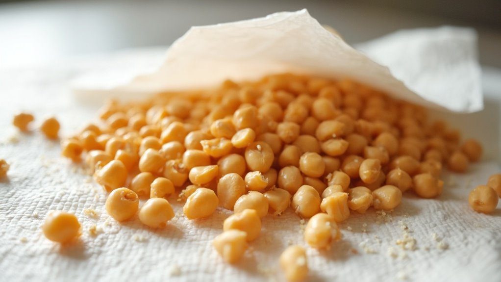 pat chickpeas dry thoroughly