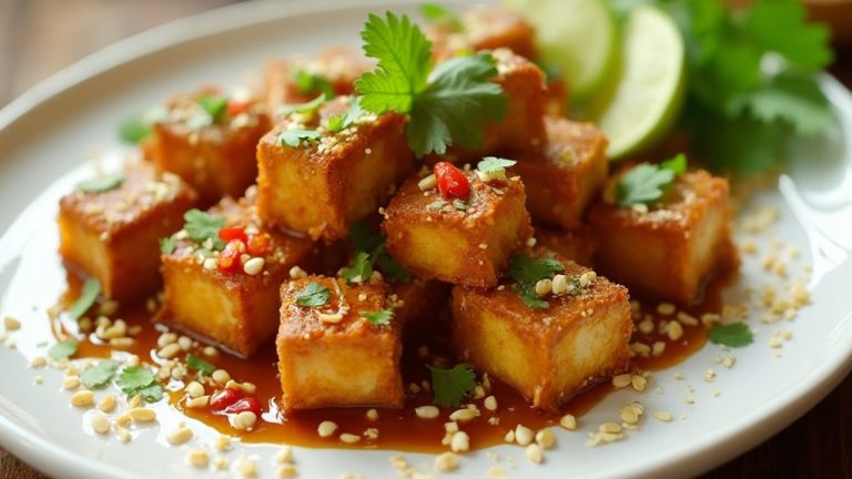 peanut tofu cubes recipe