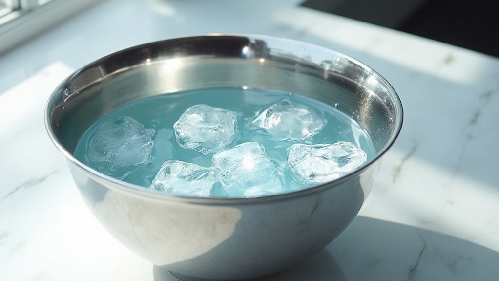 prepare an ice water bath