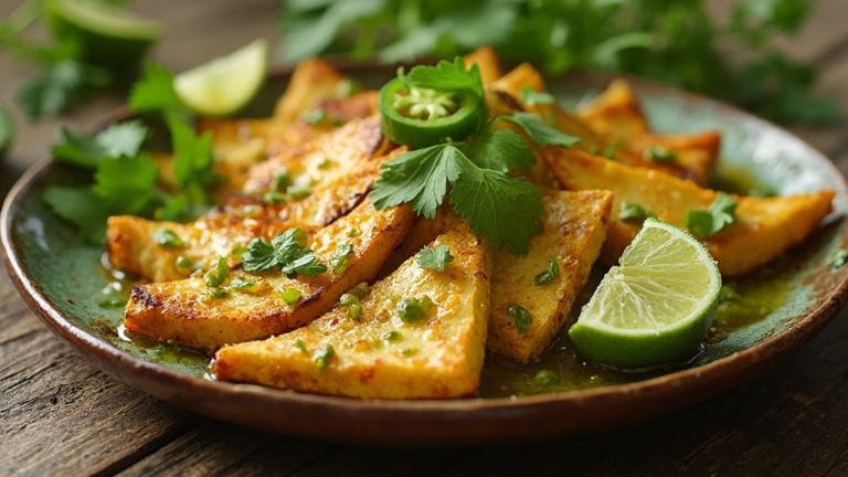 salsa verde baked tofu
