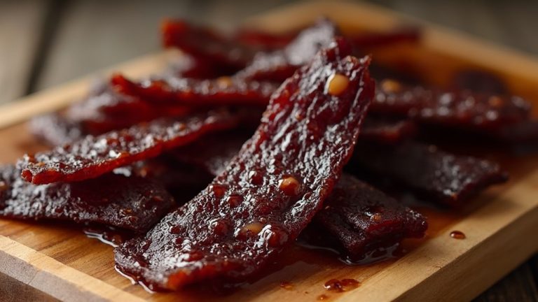 savory teriyaki beef snacks