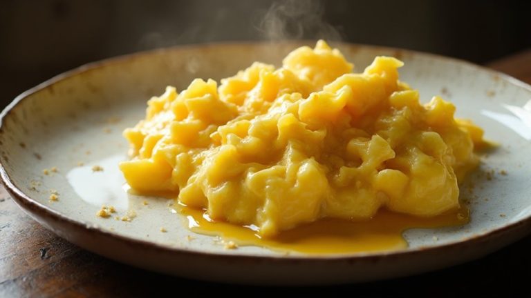 scrambled eggs cooked in tallow