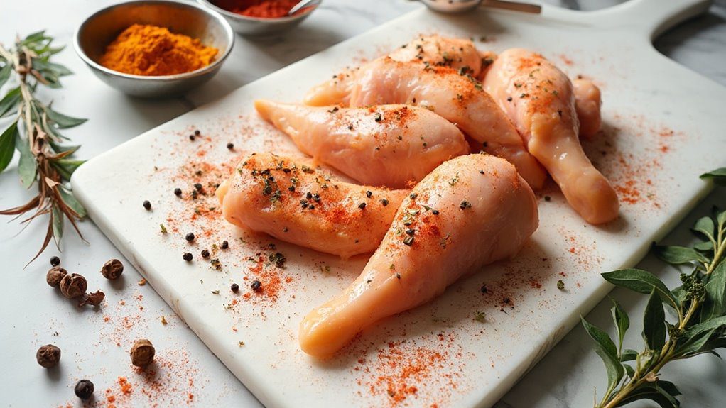 season chicken with spices