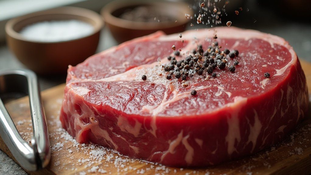 season steak at room temperature