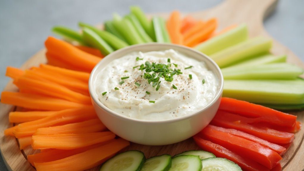 serve with vegetable garnish