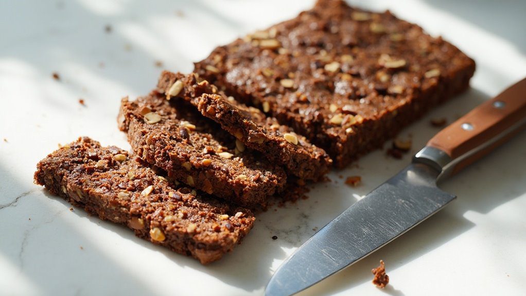 slice into serving bars