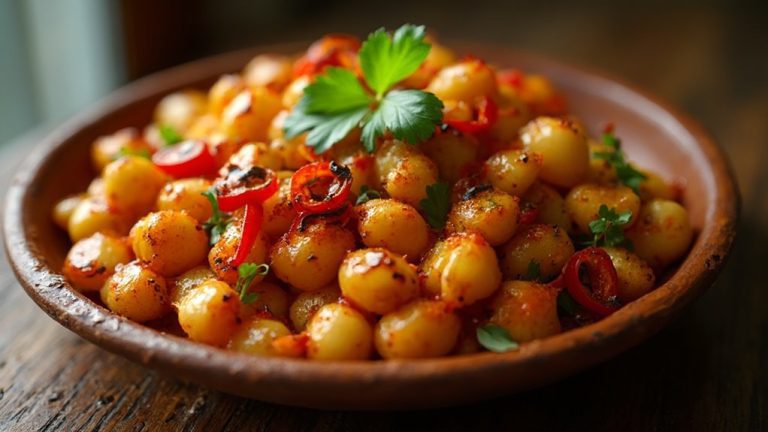 spicy baked fava beans