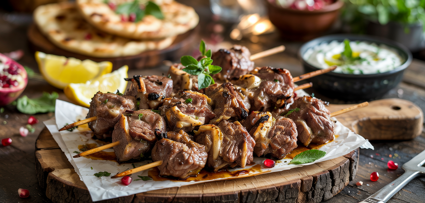 Greek Yogurt Marinated Lamb Kebabs With Mint Greek Yogurt Marinated Lamb Kebabs With Mint